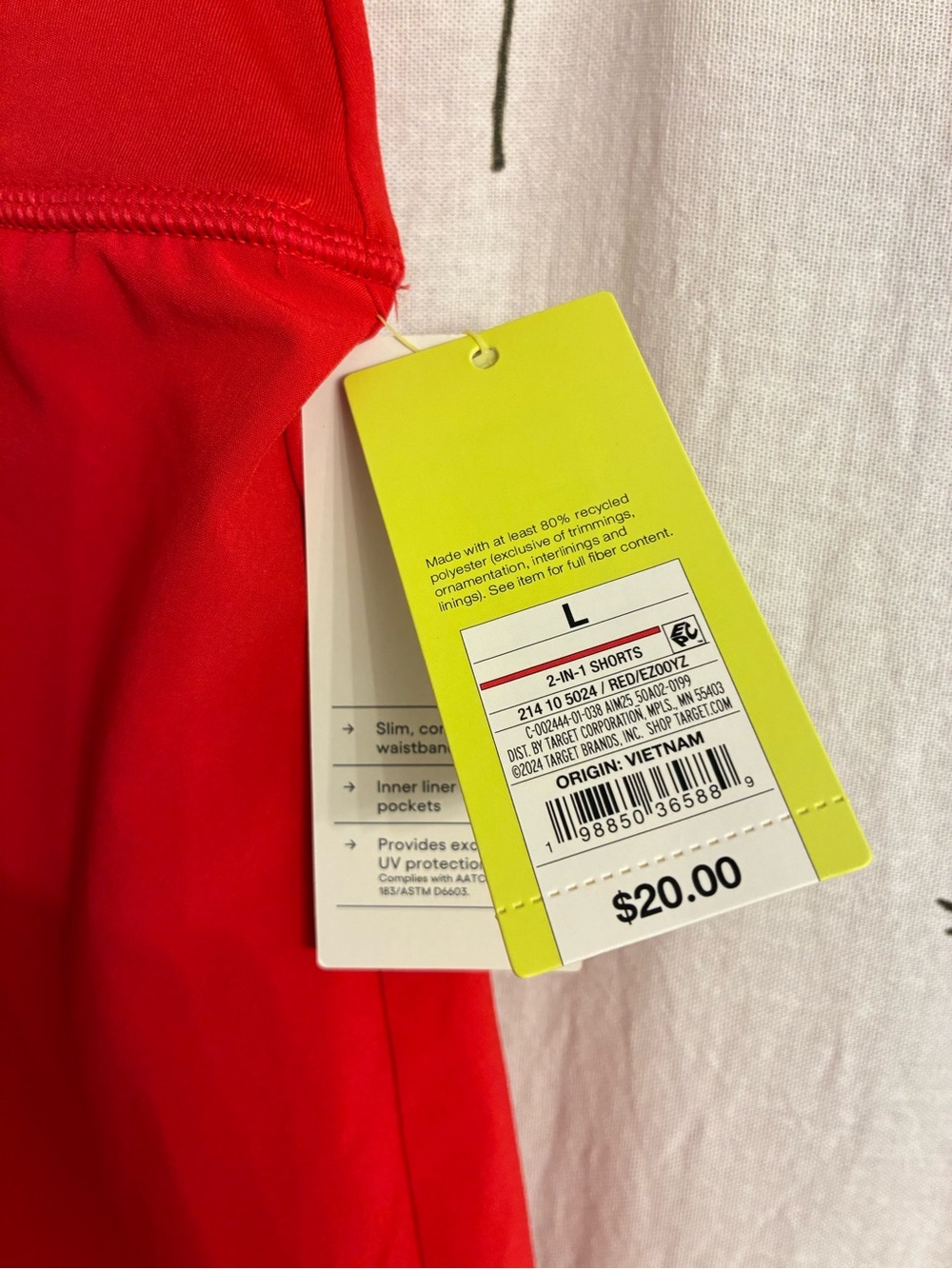 !NWT! All In Motion Athletic Shorts Women’s Size Large - Picture 2 of 5